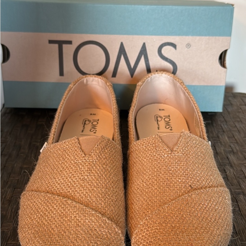 TOMS Women's Brown Espadrille Slip-Ons